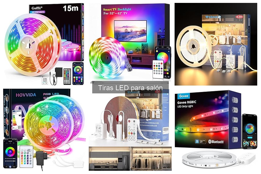 Accesorios imprescindibles para tiras LED en el salón