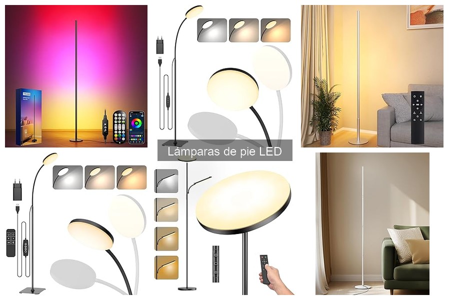 Alternativas a Lámparas de Pie LED para Iluminar Tu Hogar