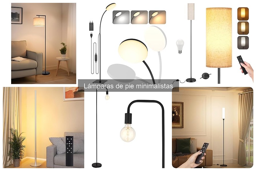 Alternativas a lámparas de pie minimalistas para otros estilos