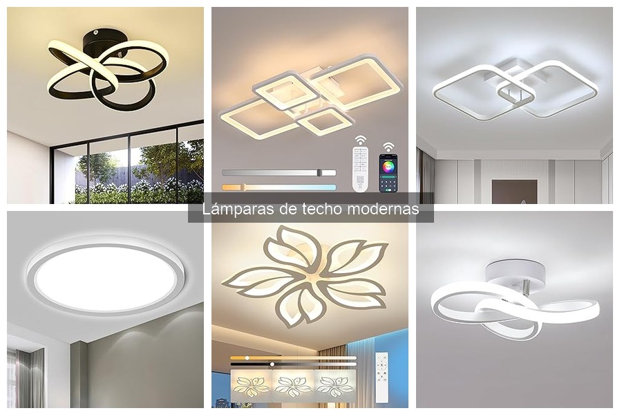 ** Alternativas a Lámparas de Techo Modernas para Iluminación Decorativa