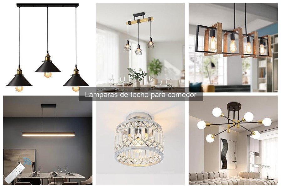 Alternativas a Lámparas de Techo para Comedor