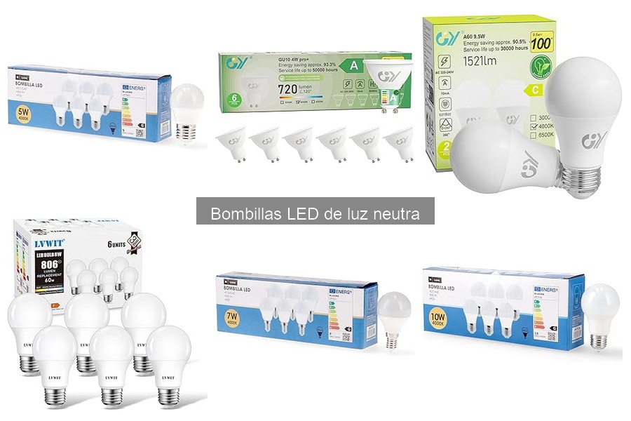 Alternativas a las bombillas LED de luz neutra para tu hogar