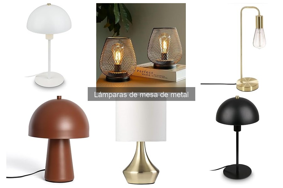 Alternativas a las lámparas de mesa de metal: opciones únicas