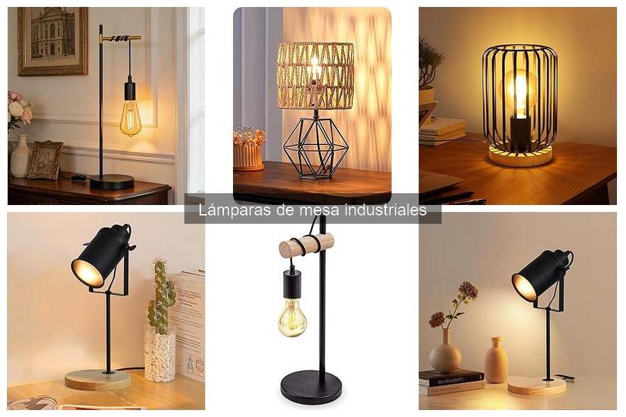 Alternativas a las lámparas de mesa industriales para tu hogar