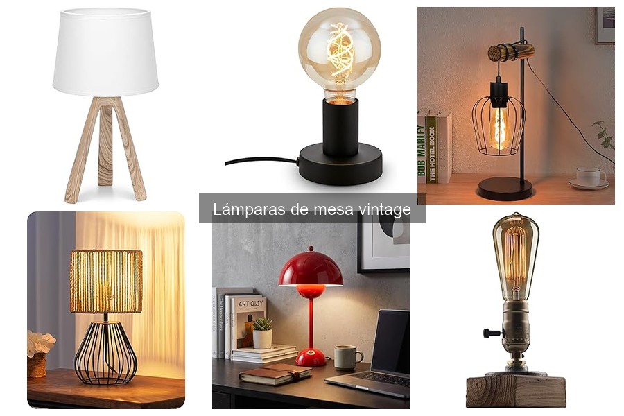 Alternativas a las lámparas de mesa vintage para tu hogar