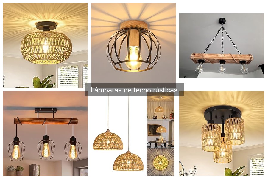 Alternativas a las lámparas de techo rústicas para tu hogar