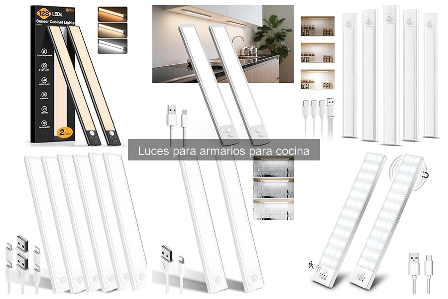 Alternativas a las luces de armarios de cocina