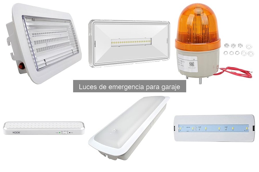 Alternativas a las luces de emergencia para garaje