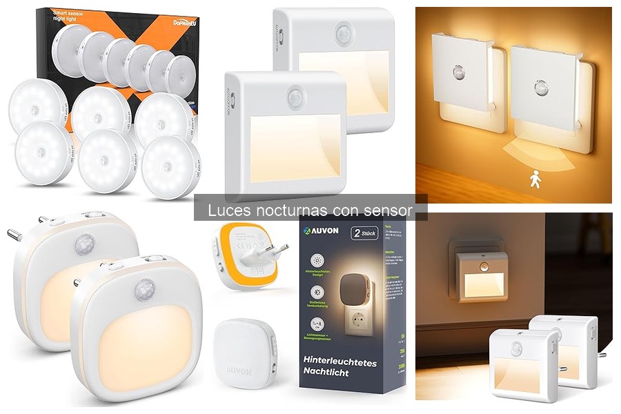 Alternativas a las luces nocturnas con sensor para iluminación