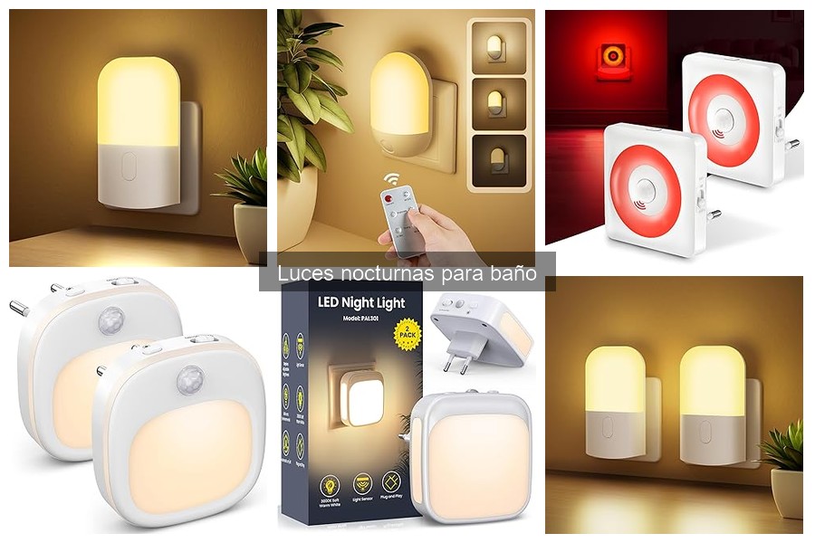 ** Alternativas a las luces nocturnas para baño: opciones efectivas