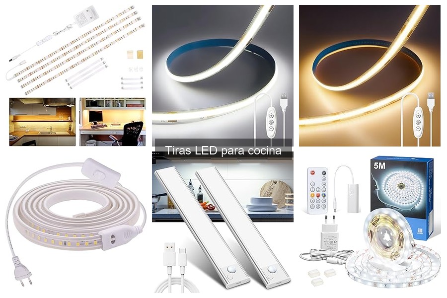 Alternativas a las tiras LED para cocina: iluminación eficaz