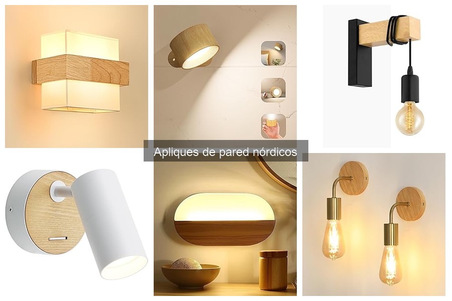 Alternativas a los apliques de pared nórdicos: opciones destacadas