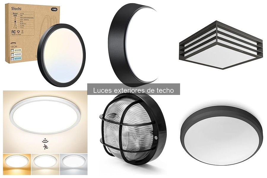 Alternativas a luces exteriores de techo: opciones viables