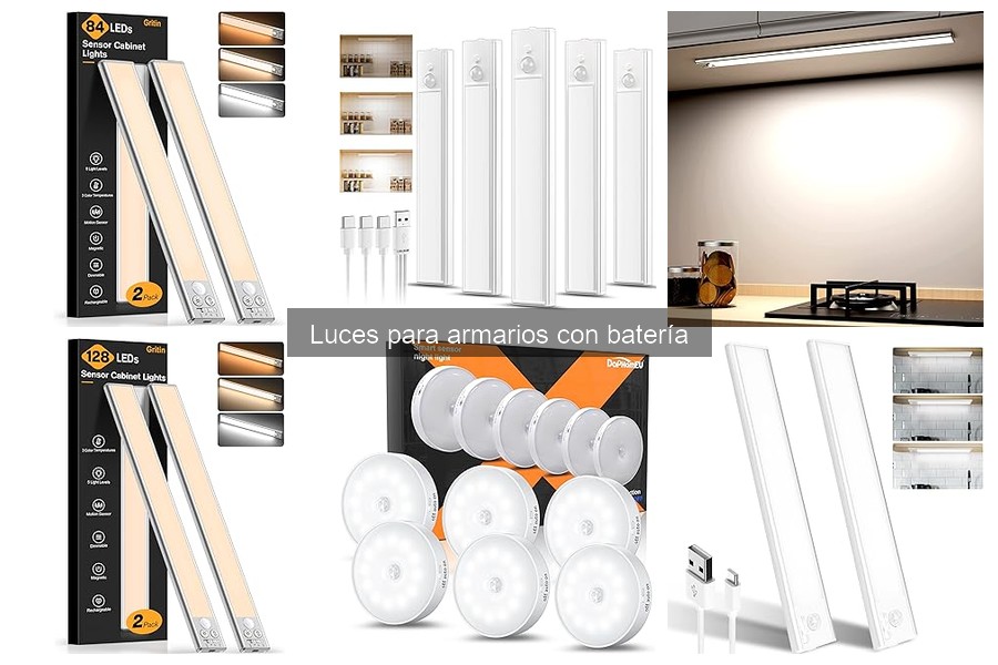 Alternativas a luces para armarios con batería: descubre opciones