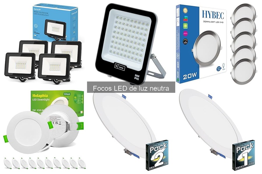 Ambientes ideales para focos LED de luz neutra en tu hogar