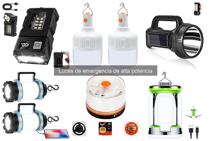 Aplicaciones de luces de emergencia de alta potencia en el hogar