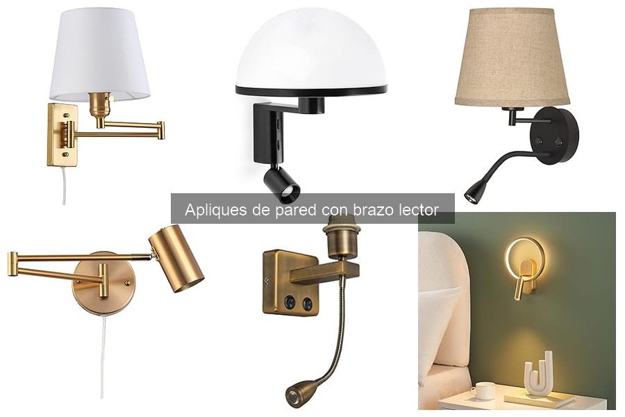 Apliques de pared con brazo lector: características y beneficios