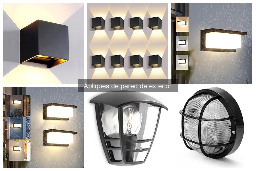 Apliques de pared de exterior con sensor de movimiento