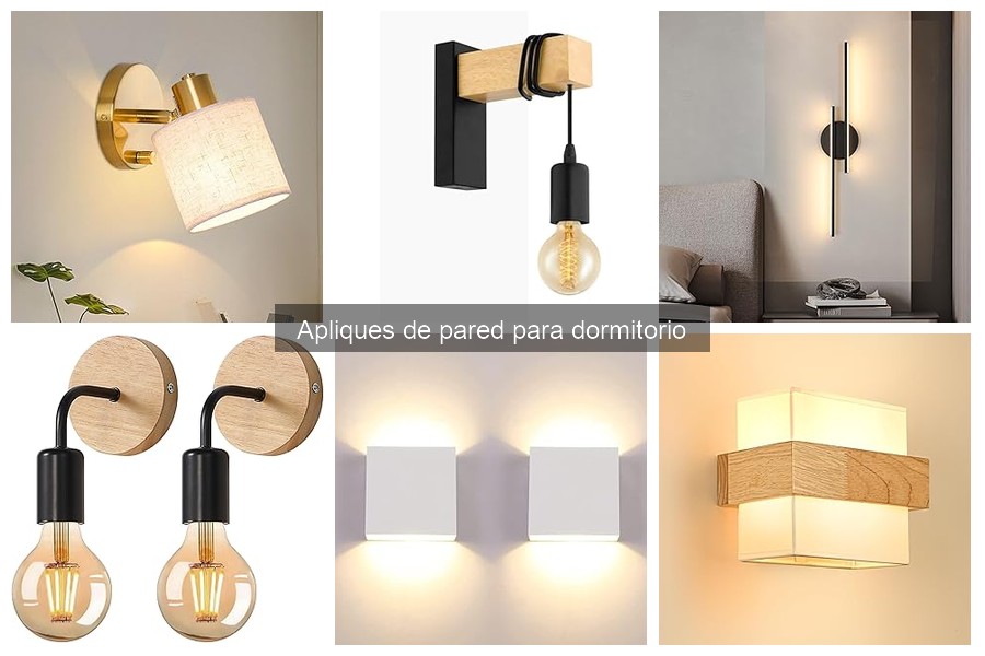 Apliques de pared: LED vs. incandescentes en dormitorios