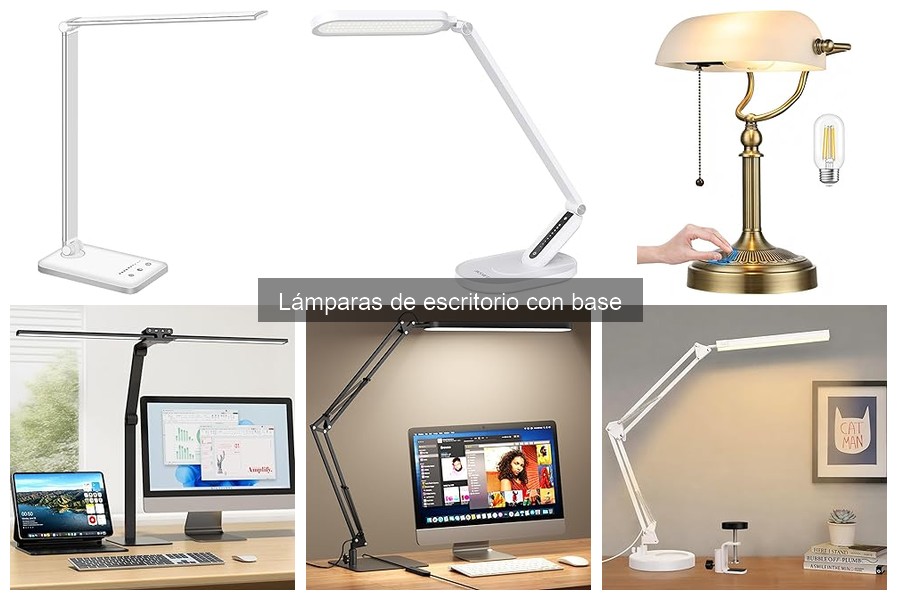 Beneficios de las lámparas de escritorio con base para tu trabajo