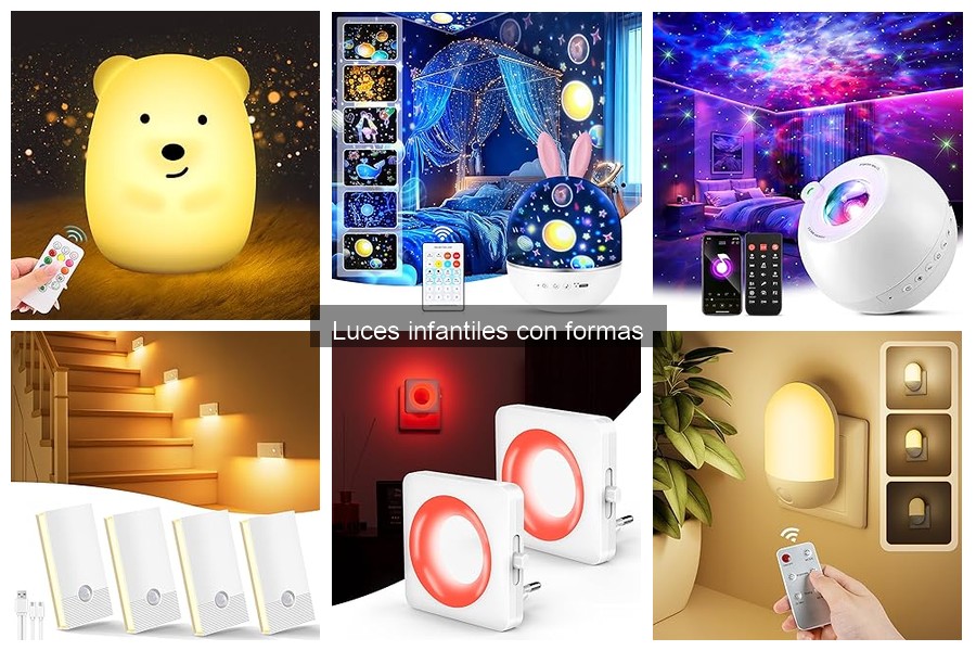 Beneficios de las luces infantiles con formas para la habitación