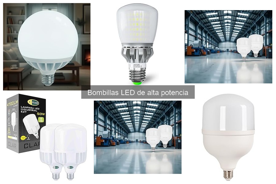 Bombillas LED de Alta Potencia vs Fluorescentes: ¿Son Eficientes?