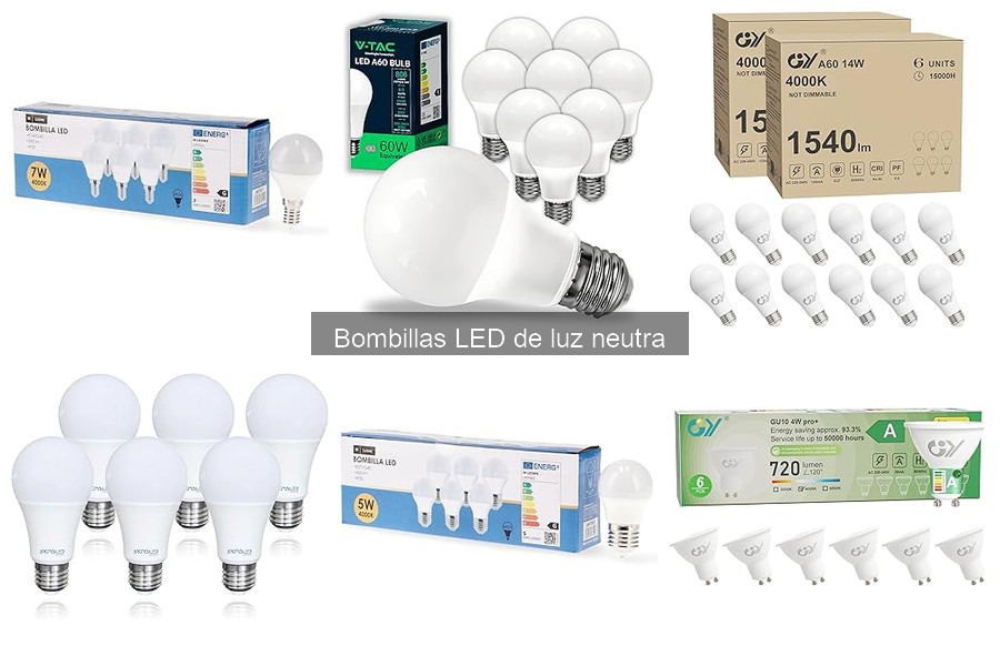Bombillas LED de Luz Neutra: Características y Ventajas
