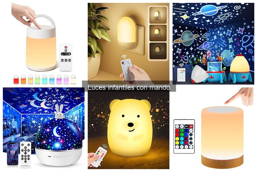 Características clave de luces infantiles con mando