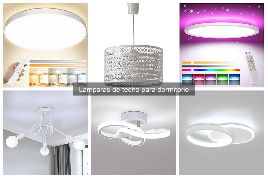 Características de las lámparas de techo para dormitorio