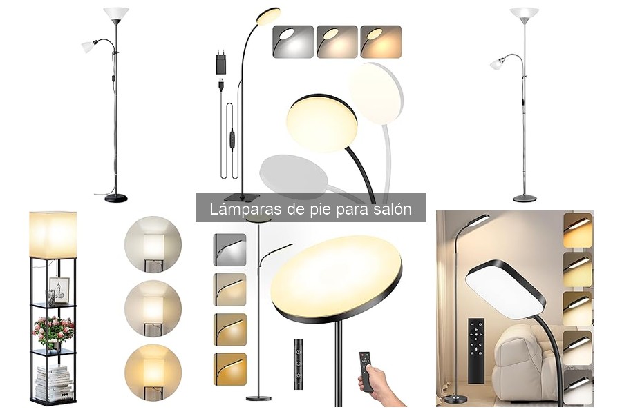 Características y beneficios de las lámparas de pie para salón