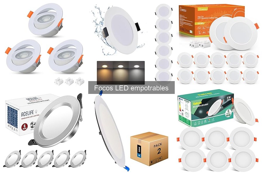 ** Colores de luz en focos LED empotrables y su impacto