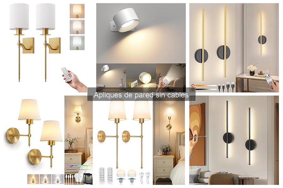 ** Cómo elegir los mejores apliques de pared sin cables
