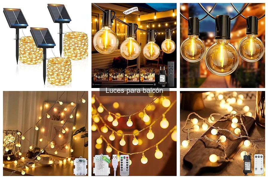 Cómo elegir luces para balcón según el clima