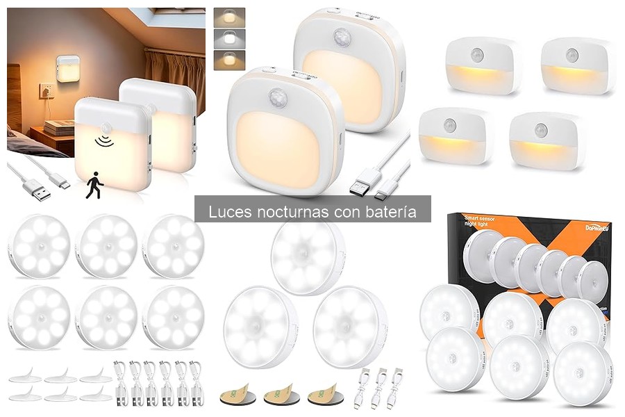 Cómo instalar y usar luces nocturnas con batería