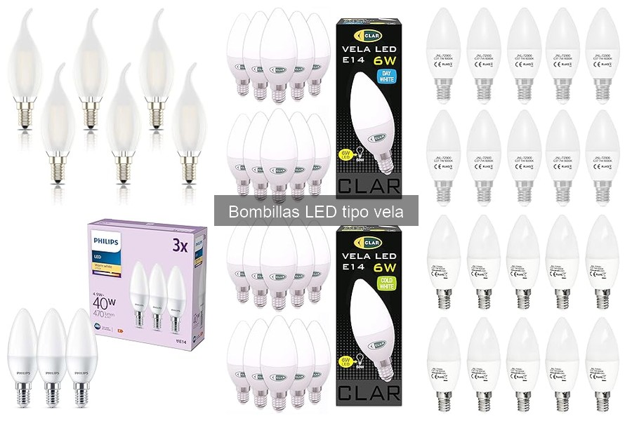 Comparativa: Bombillas LED tipo vela vs Incandescentes
