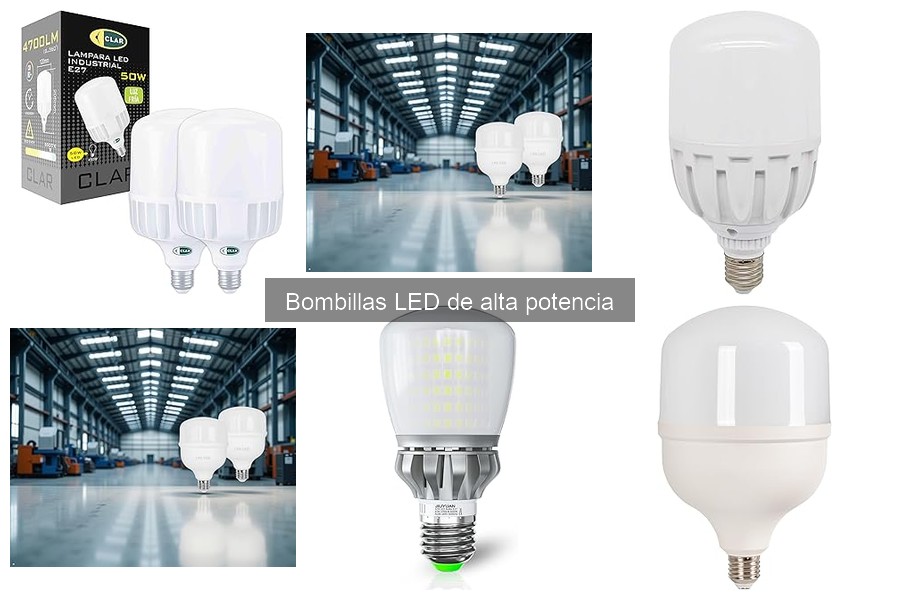 Comparativa de Bombillas LED de Alta Potencia vs Halógenas
