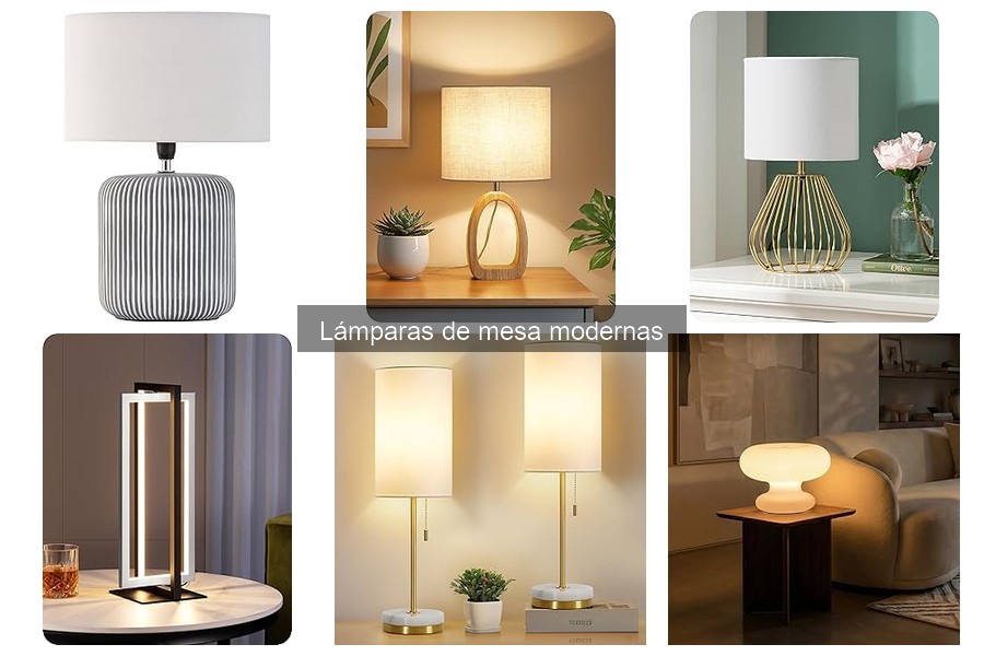 Comparativa de Lámparas de Mesa Modernas y Tradicionales