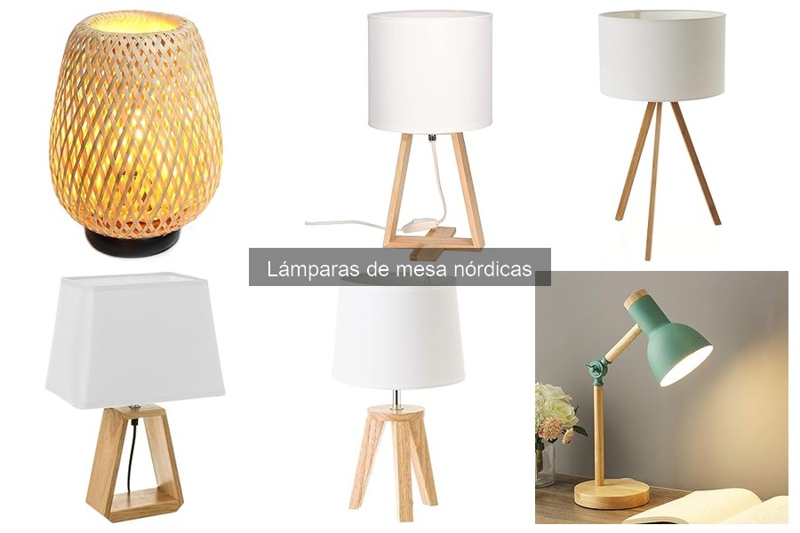 Comparativa de lámparas de mesa nórdicas y tradicionales