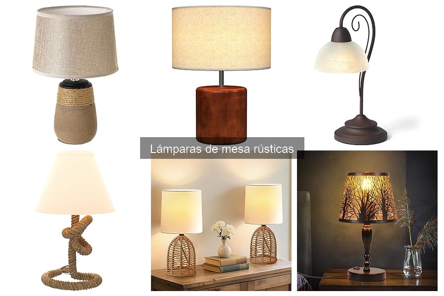 Comparativa de Lámparas de Mesa Rústicas y Modernas