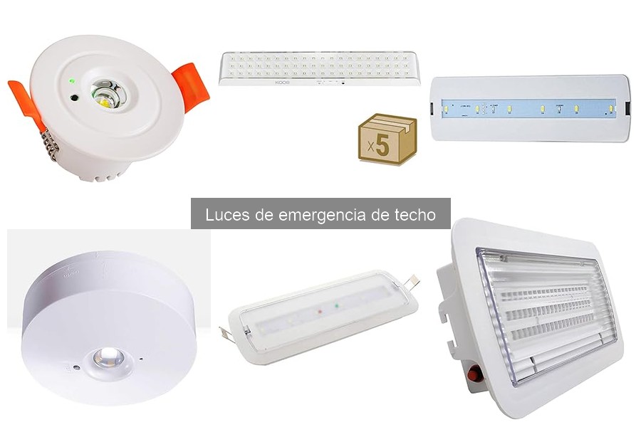 Comparativa de luces de emergencia de techo vs. portátiles