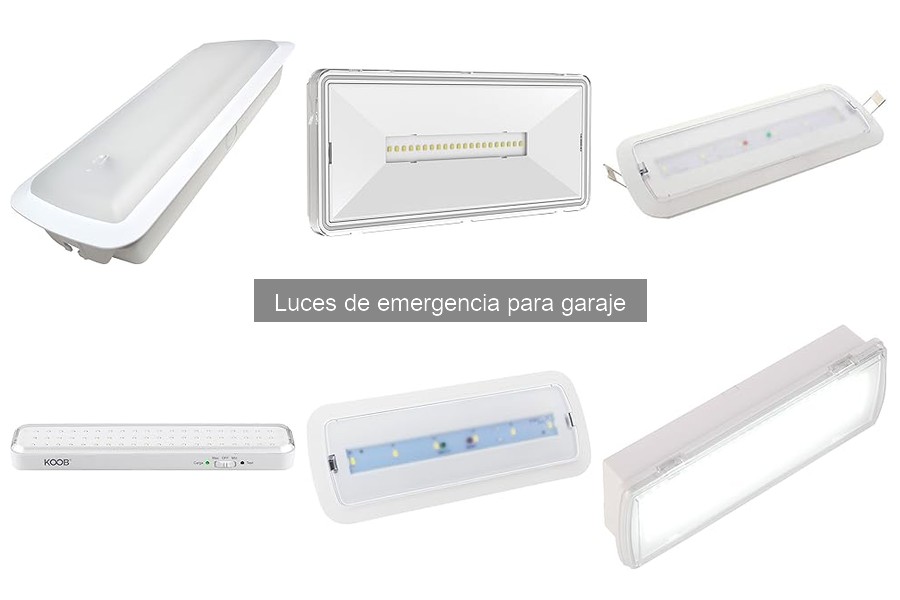 Comparativa de luces de emergencia LED vs tradicionales para garaje
