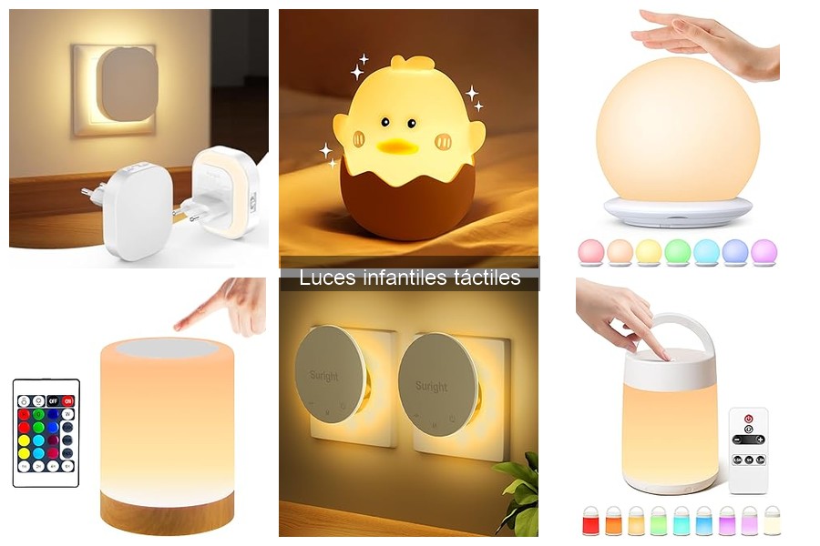 Comparativa de luces infantiles táctiles: marcas y modelos