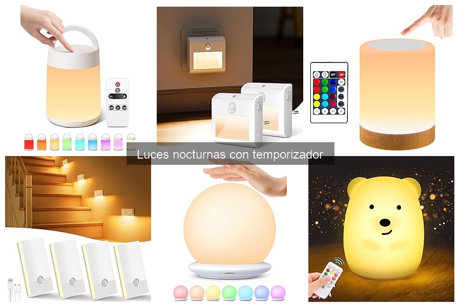 Comparativa de luces nocturnas con temporizador: Mejores marcas