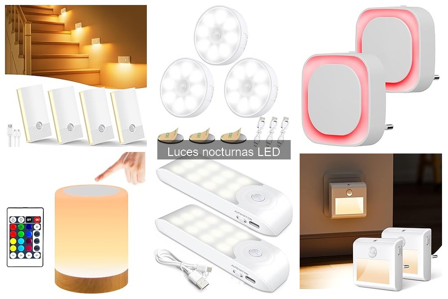 Comparativa de luces nocturnas LED y otras tecnologías