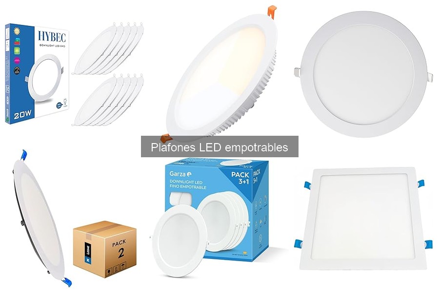 Comparativa de Plafones LED Empotrables y Otras Iluminaciones