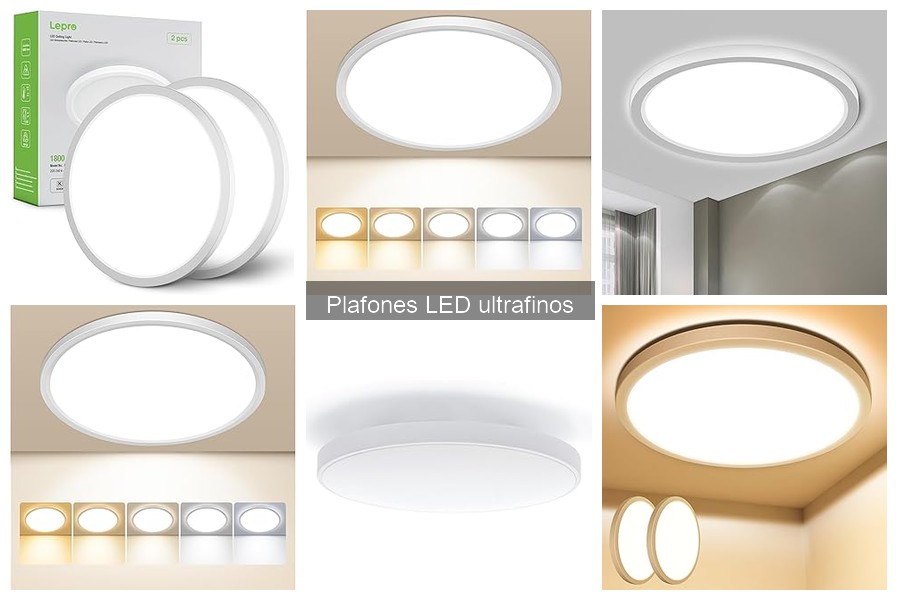 Comparativa de Plafones LED Ultrafinos: Mejores Opciones 2023