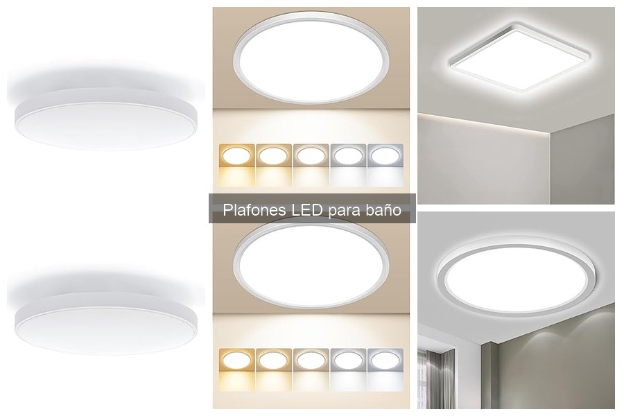 Comparativa de Plafones LED vs. Iluminación Normal para Baño