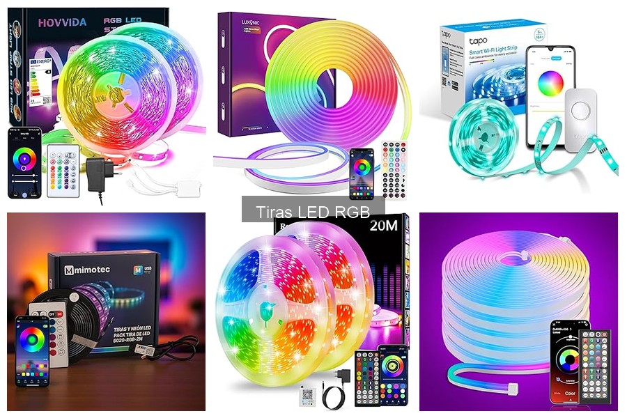 Comparativa de tiras LED RGB: HOVVIDA vs LUXONIC y más
