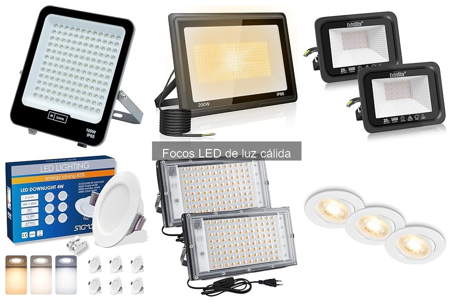 Comparativa Focos LED de Luz Cálida vs Incandescentes