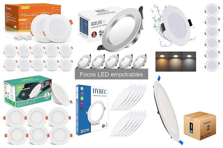 ** Comparativa: Focos LED Empotrables vs Focos Incandescentes